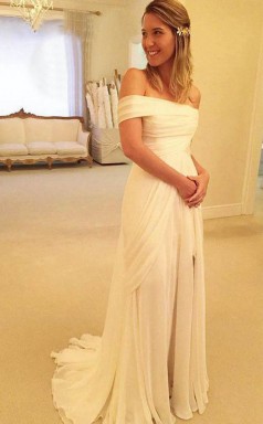 Hochwertiges Trägerloses ärmelloses Langes Brautkleid Twa0162