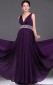 Regentschaft Chiffon A-Linie V-Ausschnitt lange Brautjungfer Kleid (GBD440)