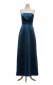Satin eine Linie/Prinzessin direkt über langes Brautjungfernkleid (GBSD056)
