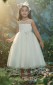 Neuer Stil 1-7 Jahre Baby Mädchen Kommunion Kleid Knöchellangen Weißen Blumen Mädchen Kleid FGD448