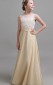Champagnerfarbenes Chiffon-Spitzenkleid für formelle Anlässe für Kinder, Geburtstagspartykleid GJFGD025
