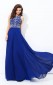 A-line Chiffonschaufel Bodenlang Mit Perlenkleid JTC2123