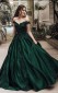 Ballkleid Schulterfrei Bodenlang Mit Spitzen-satinkleid JTC9983