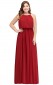 Ruby Long Jewel Brautjungfer / Party Kleider PPBD008